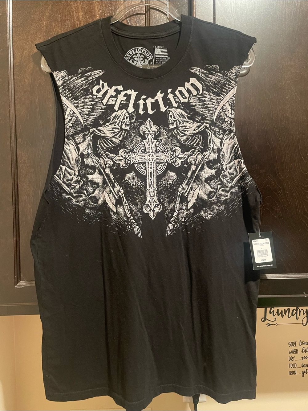 Affliction Mortal Veil Muscle Tank Medium